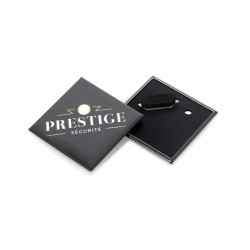 Badge Losange 63x63mm personnalisé