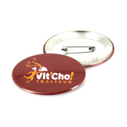Badge Ovale 45x25mm personnalisé