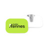 Eco-Badge Rectangle Coins Arrondis 81x56mm personnalisé | Pin's Personnalisé