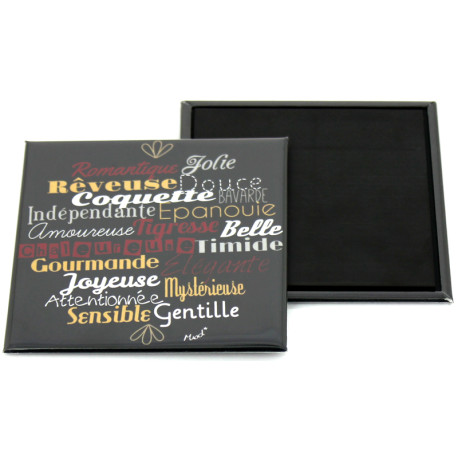 Magnet Carré 80x80mm personnalisé | Pin's Personnalisé