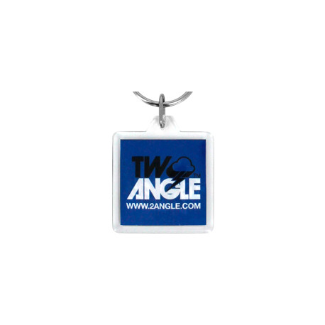 Porte-Clé Carré 32x32mm personnalisé | Pin's Personnalisé