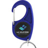 Porte-clé Mousqueton Bleu 25mm personnalisé | Pin's Personnalisé