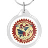Porte-Clé Rond 33mm personnalisé | Pin's Personnalisé