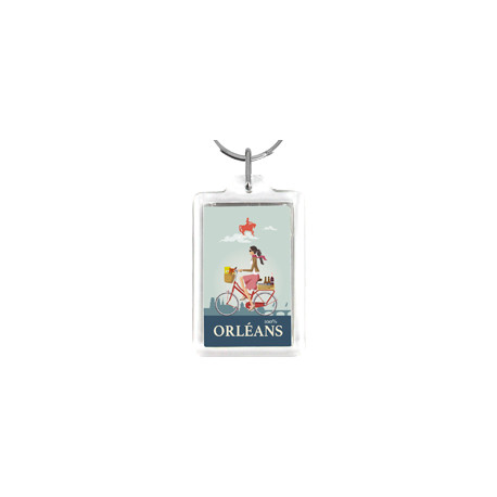 Porte-Clé Rectangle 40x25mm personnalisé | Pin's Personnalisé