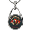 Porte-Clé Métal Goutte 30mm personnalisé | Pin's Personnalisé