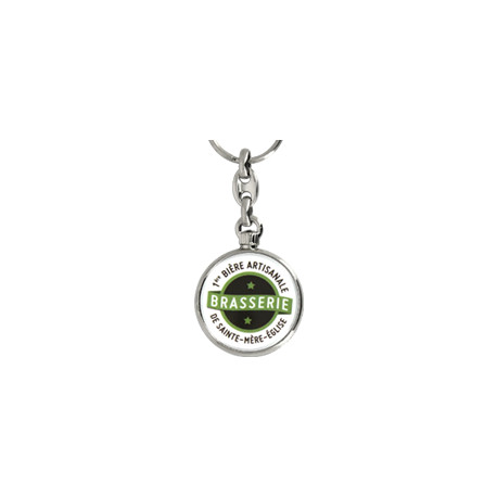 Porte-Clé Métal Rond 33mm personnalisé | Pin's Personnalisé