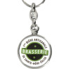 Porte-Clé Métal Rond 33mm personnalisé | Pin's Personnalisé
