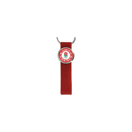 Porte-Clé Premium - Lanière Silicone Rouge personnalisé | Pin's Personnalisé