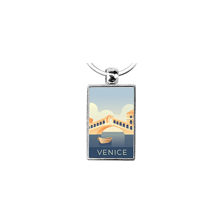 Porte-Clé Premium Rectangle 40x25mm personnalisé | Pin's Personnalisé