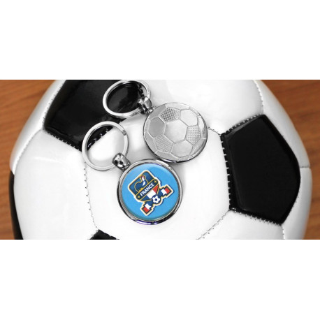Porte-Clé Football 30mm personnalisé | Pin's Personnalisé