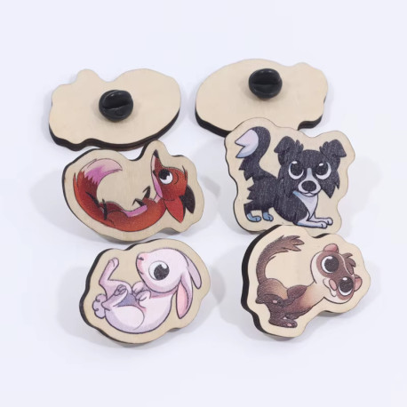 Pin’s en bois – 25 mm