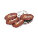 Badge ovale à épingle 70x45 mm personnalisé